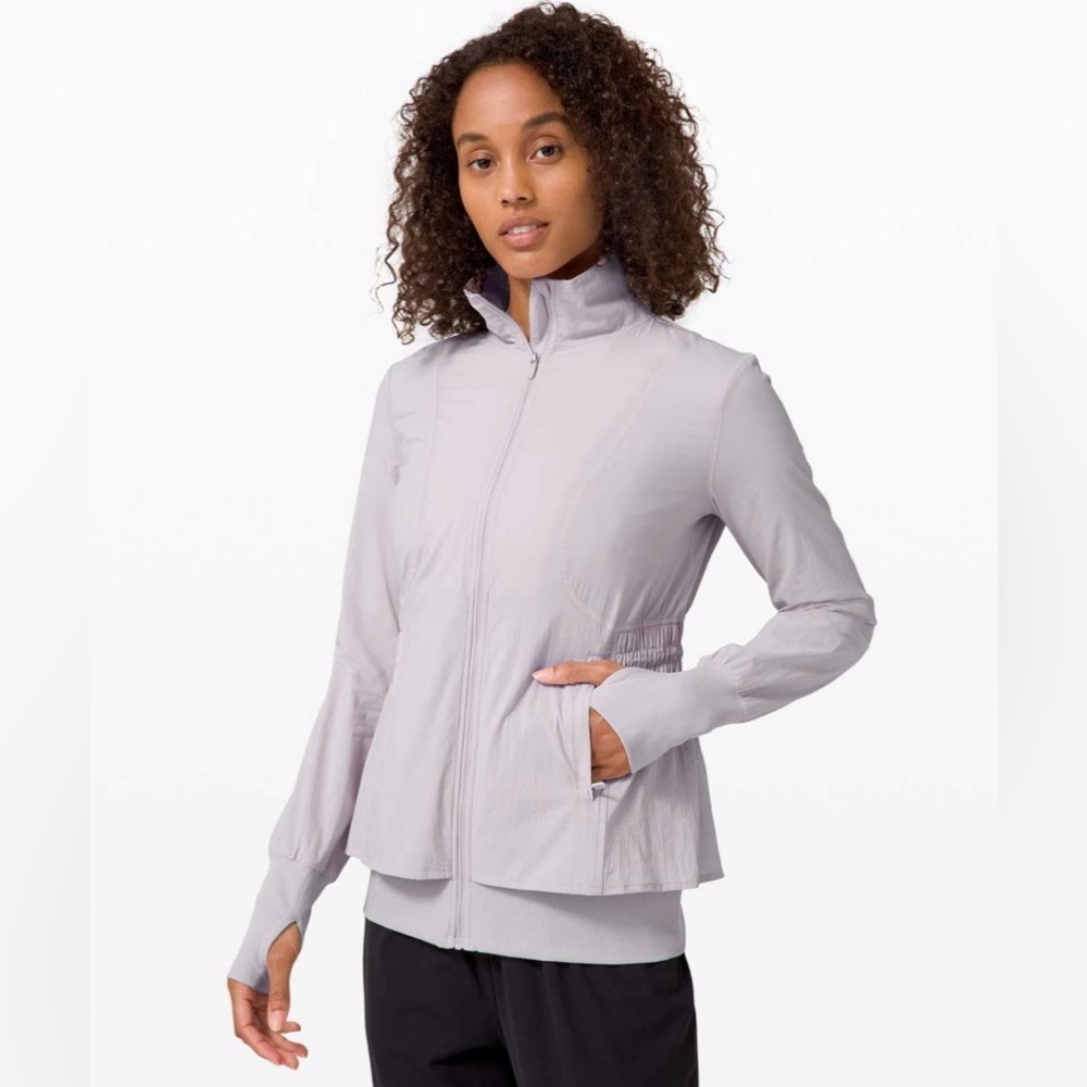 Lululemon Sights Seen Chrome Full Zip Jacket Size 8 Women’s Classic Fit
